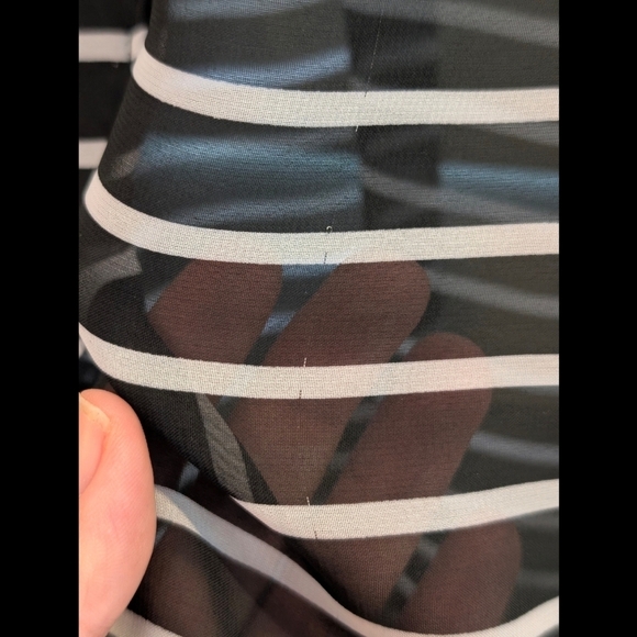 U.S Polo Association Black and White Striped Sleeveless Blouse - Picture 9 of 9